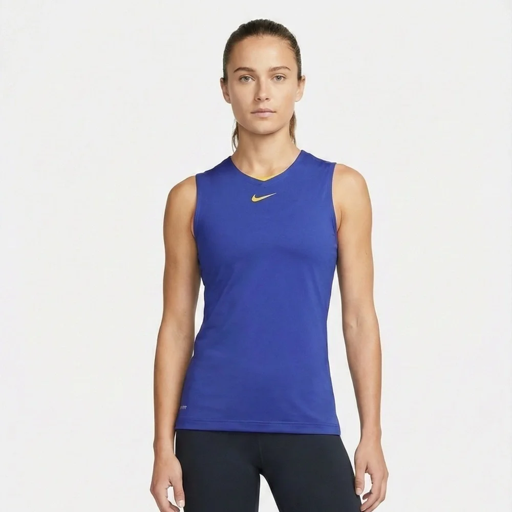 Nike Purple Gold Dri-Fit Kobe Bryant Mamba Rare Muscle Tank Womens Size Large